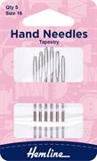 Tapestry Hand Needles, 6 pack, sizes 16